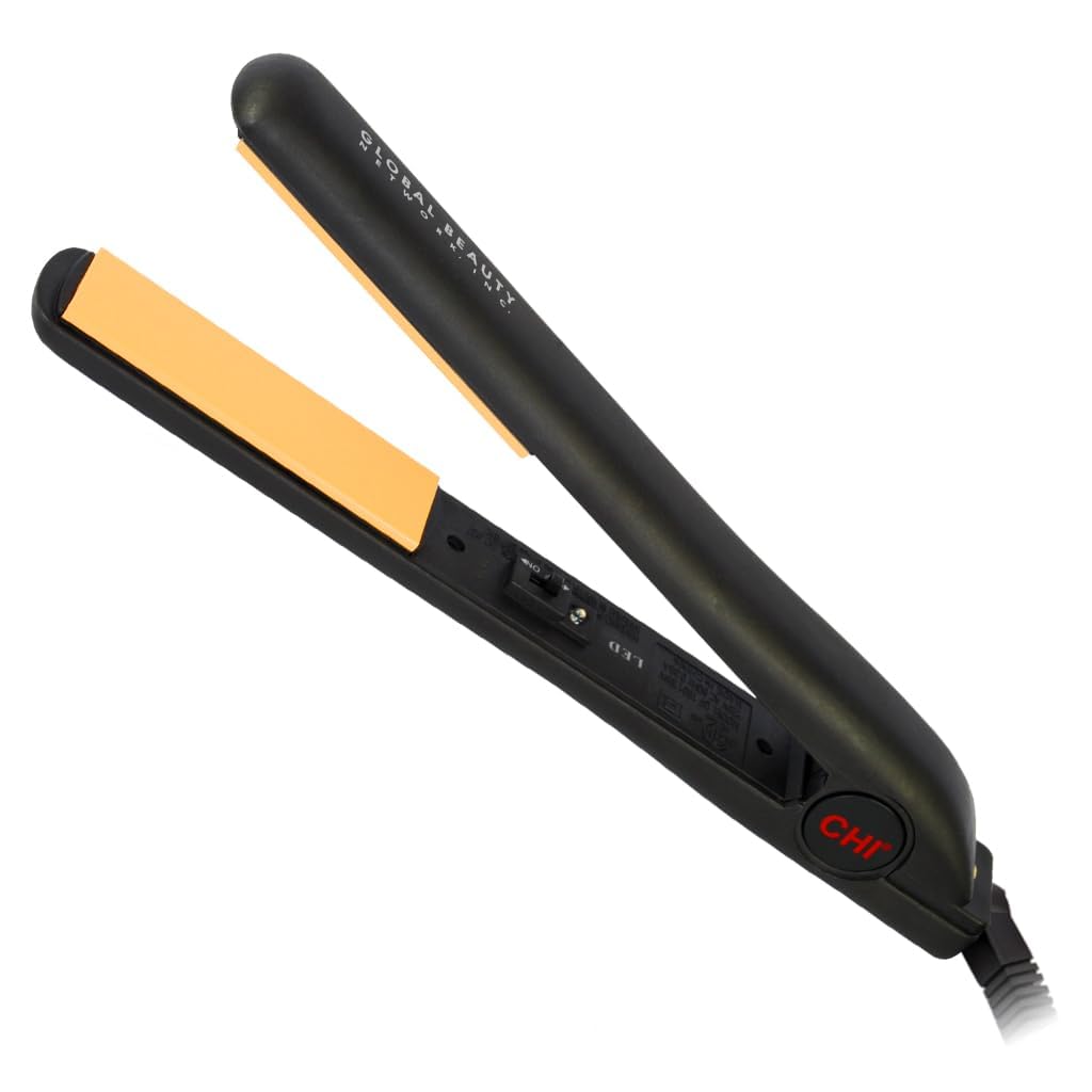 CHI flat iron front view showing sleek design and benefit of professional styling