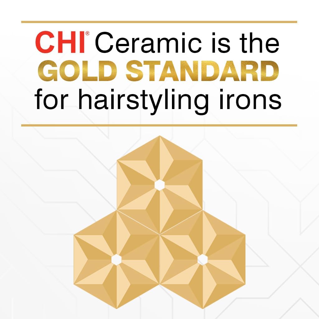 CHI flat iron on a bathroom vanity lifestyle scene suggesting everyday polished results