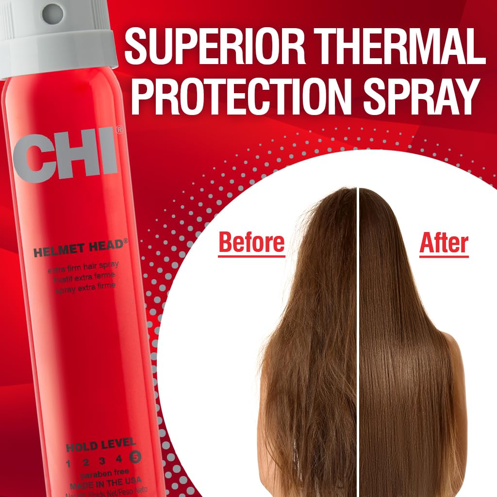 CHI before and after images showing increased volume and frizz control benefit