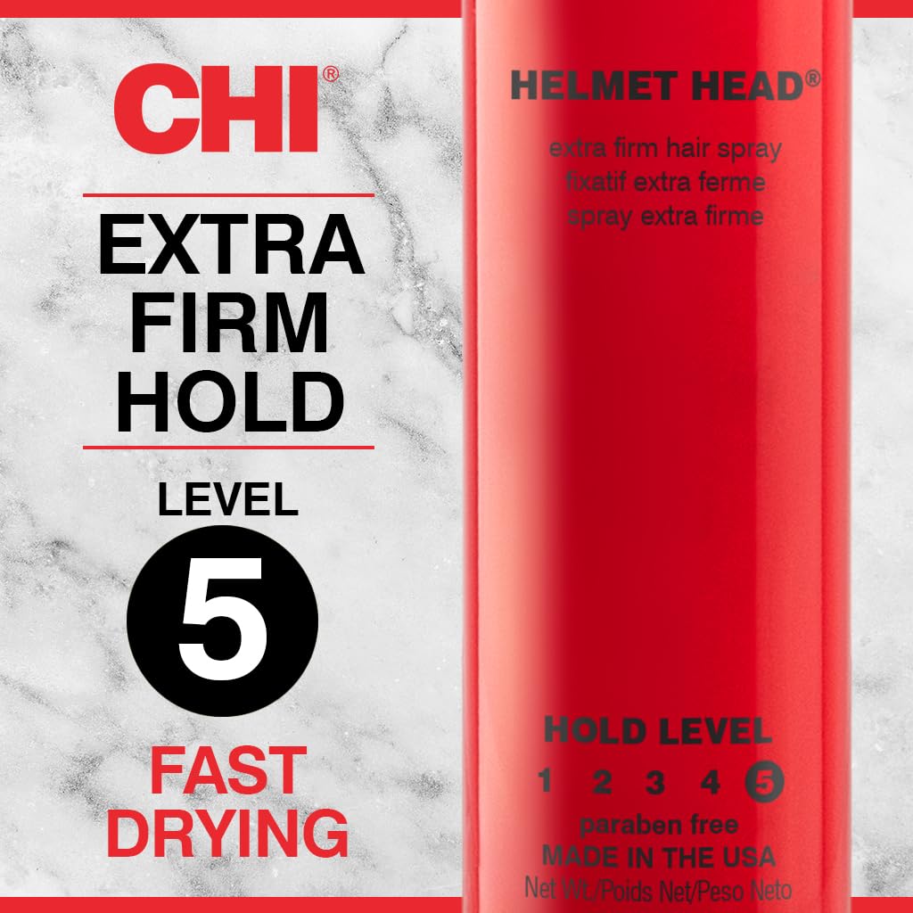 CHI can next to shampoo bottle showing compact travel-friendly size advantage