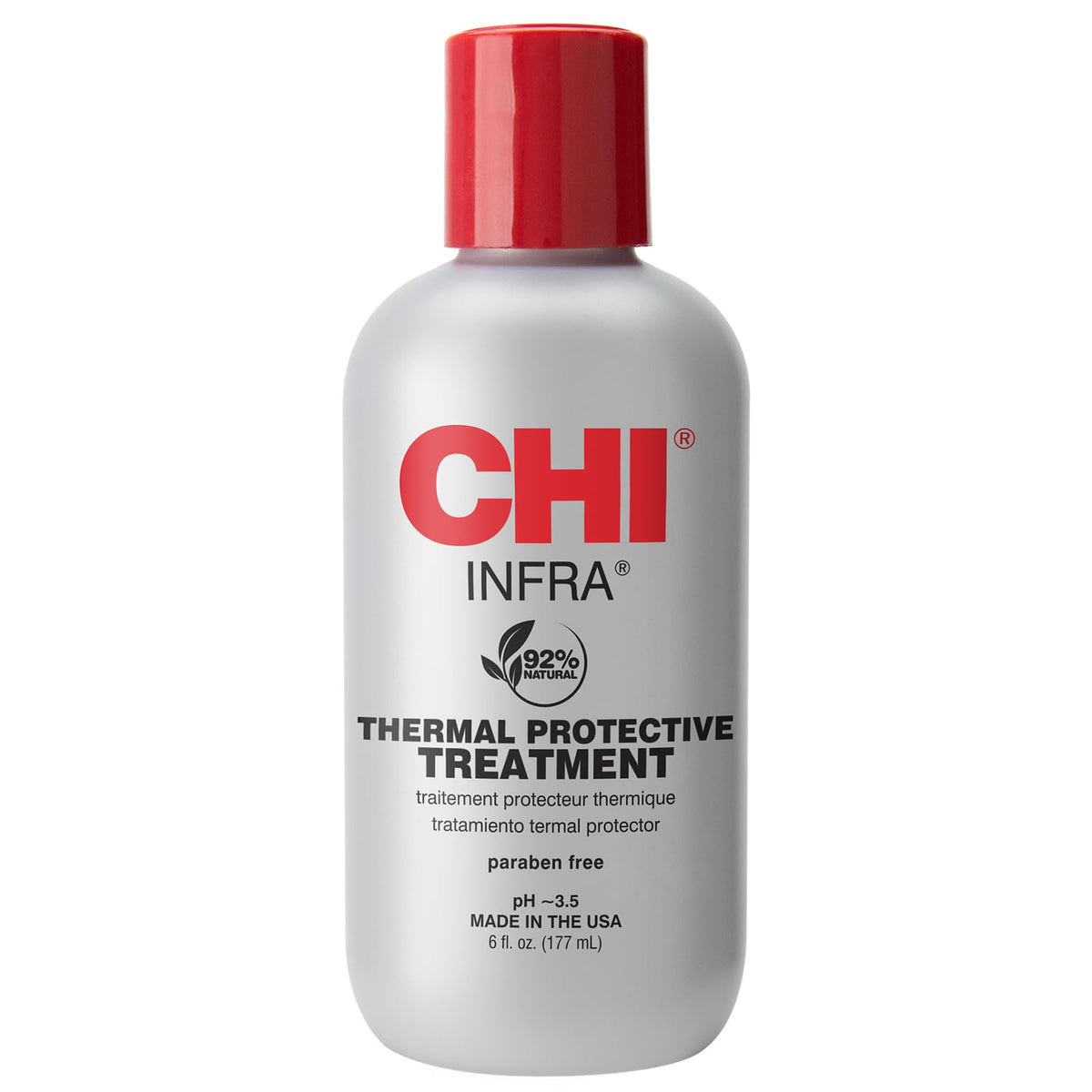 CHI Infra front packaging showing 6 oz bottle and label, promotes protection