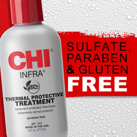 CHI Infra bottle held in hand to show size and travel-friendly volume