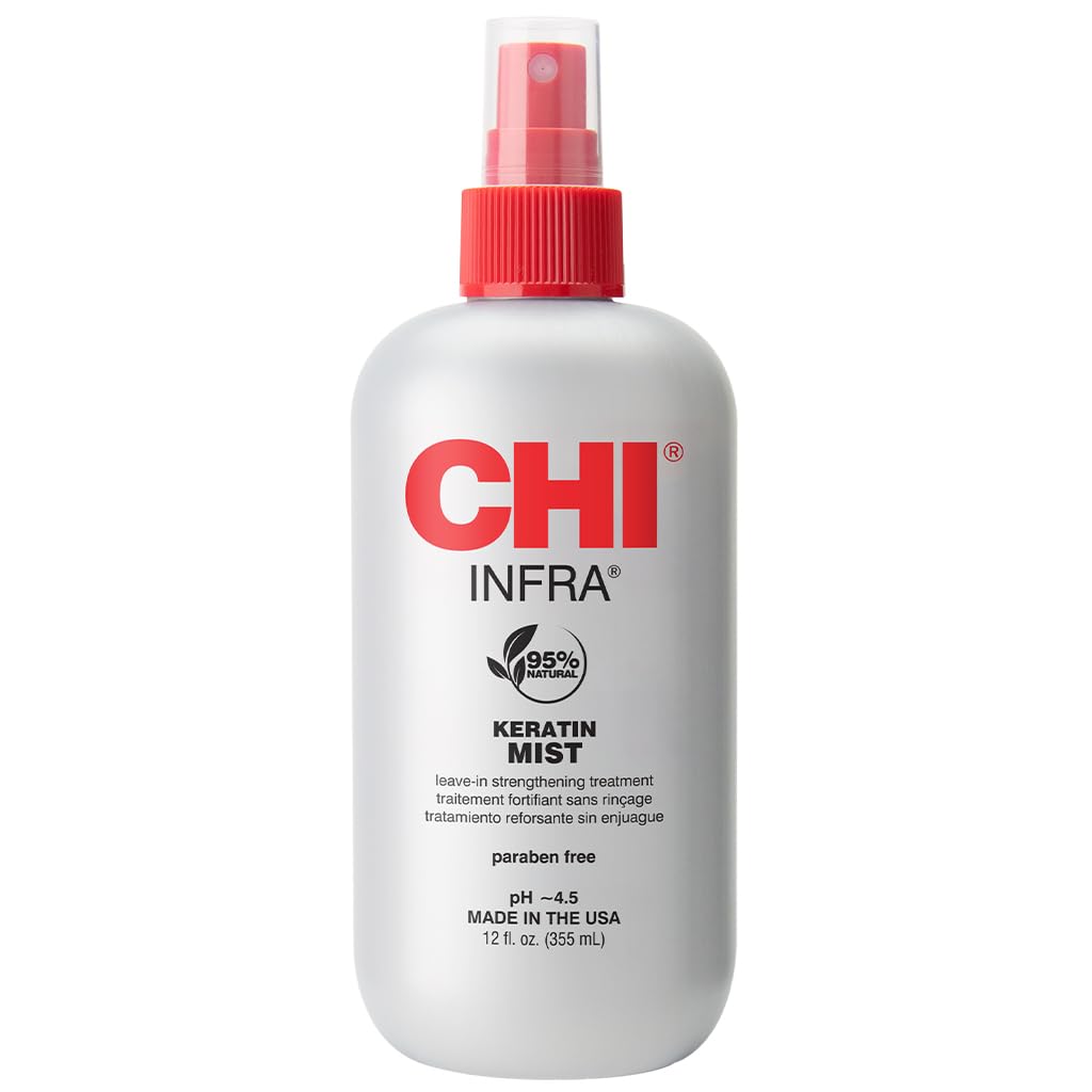 CHI Keratin Mist front bottle showing label and professional styling benefit