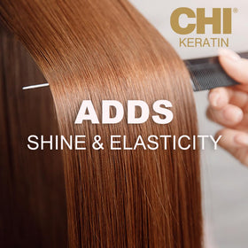 CHI shampoo lather close-up revealing creamy texture and gentle cleanse