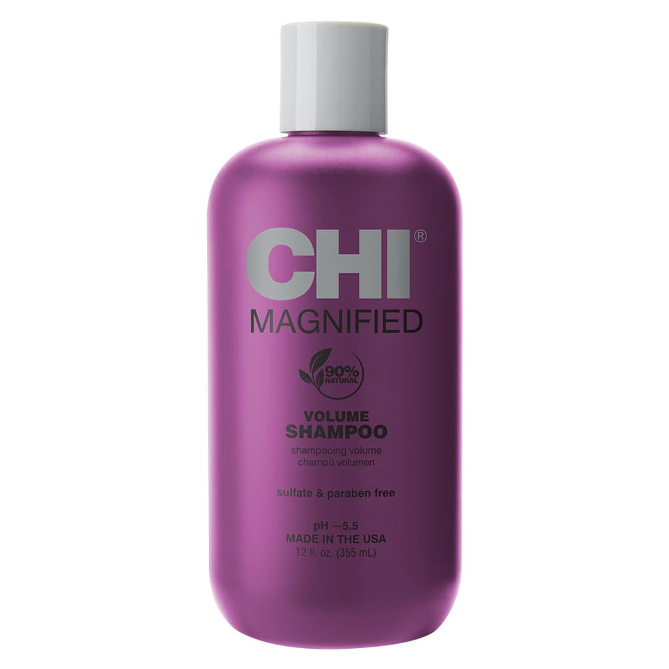 CHI front bottle shot showing label and volumizing benefit