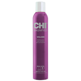 CHI magnified volume front packaging showing bottle and branding with volumizing benefit