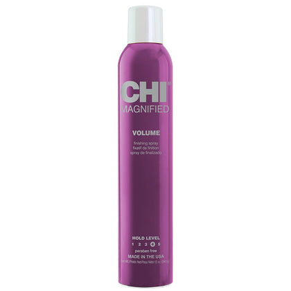 CHI magnified volume front packaging showing bottle and branding with volumizing benefit