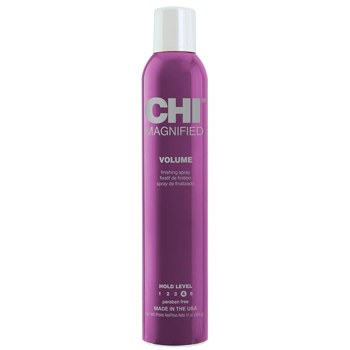 CHI magnified volume front packaging showing bottle and branding with volumizing benefit