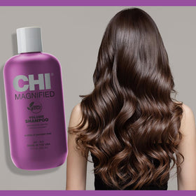 CHI applied to wet hair demonstrating lift and movement