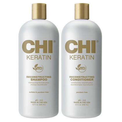 CHI front packaging showing both shampoo and conditioner for easy identification and hydration