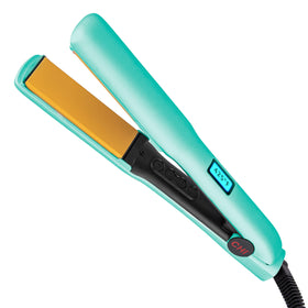 CHI flat iron front view showing mint mojito finish and ergonomic shape, stylish appearance benefit