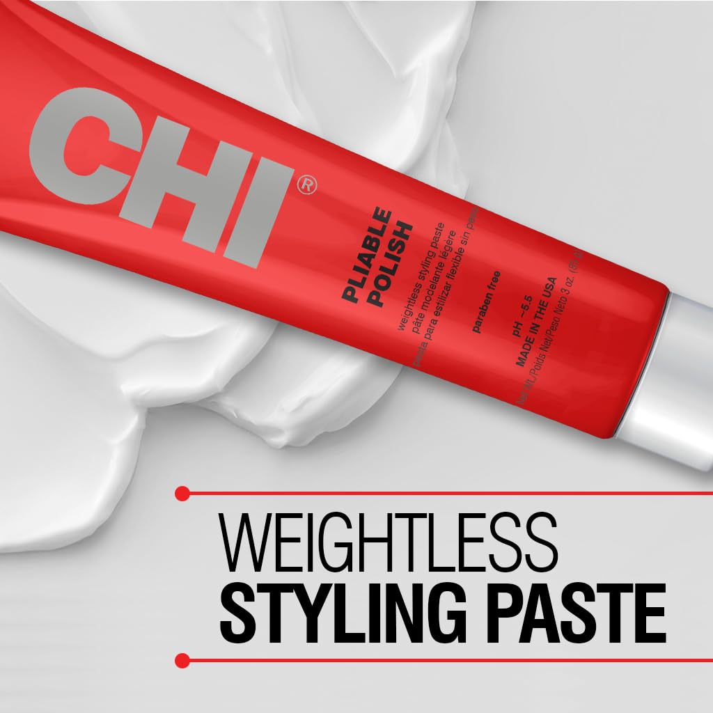 CHI hands warming paste before application, easy molding and control