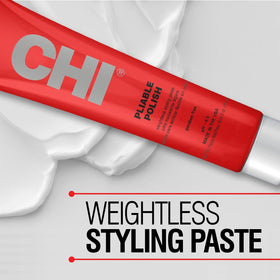 CHI hands warming paste before application, easy molding and control