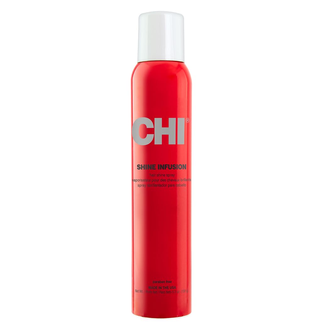 CHI front packaging showing bottle and label, highlighting lightweight shine