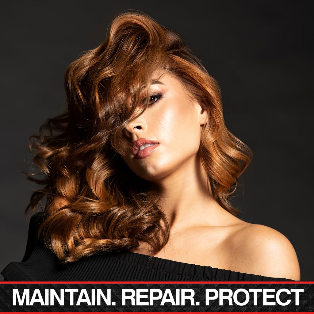 CHI Silk Infusion drop dispensed onto hair strand showing smoothness and shine