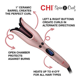 CHI rose gold finish close-up highlighting sleek surface and premium look for salon results