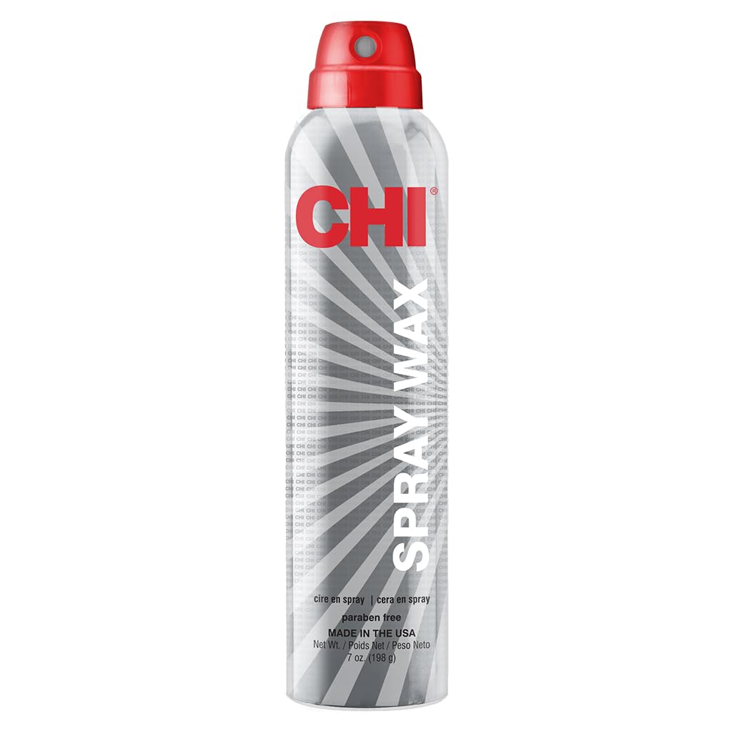 CHI spray wax front packaging showing 7 oz can and branding benefit