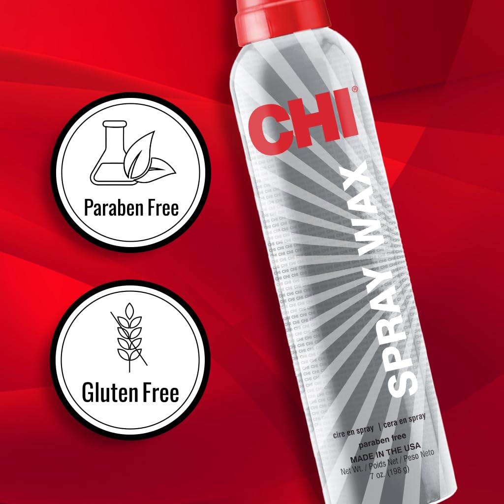 CHI spray wax held in hand to show 7 oz scale and portability benefit