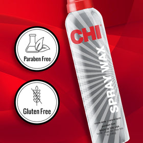 CHI spray wax held in hand to show 7 oz scale and portability benefit