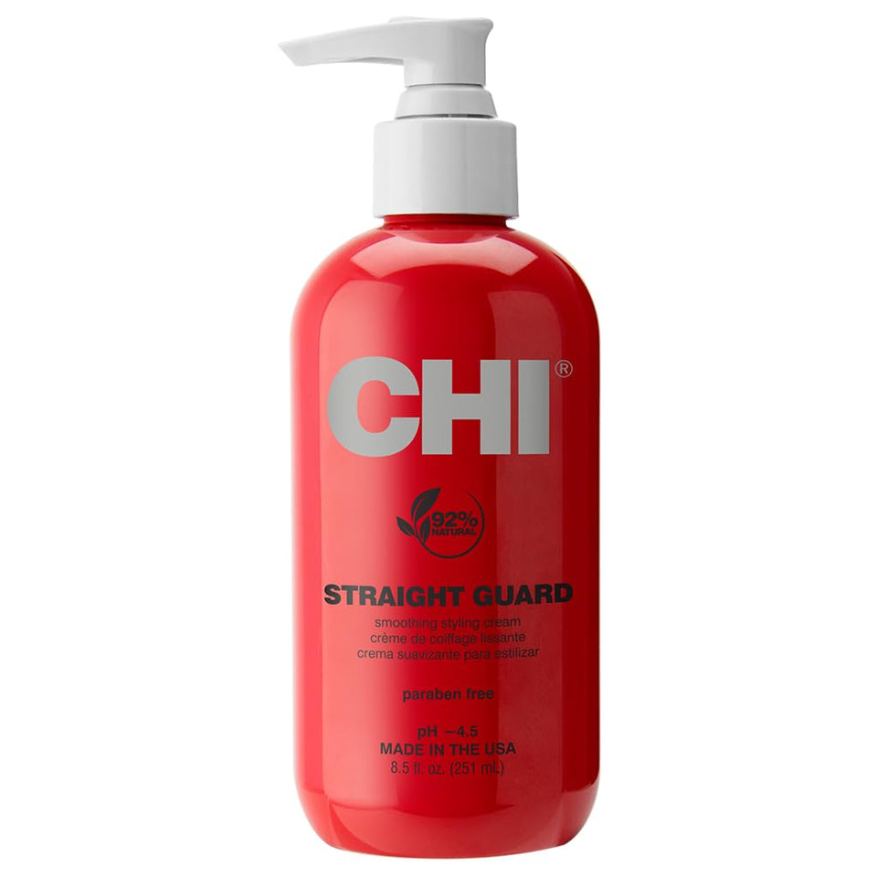 CHI Straight Guard front packaging showing bottle and label benefits