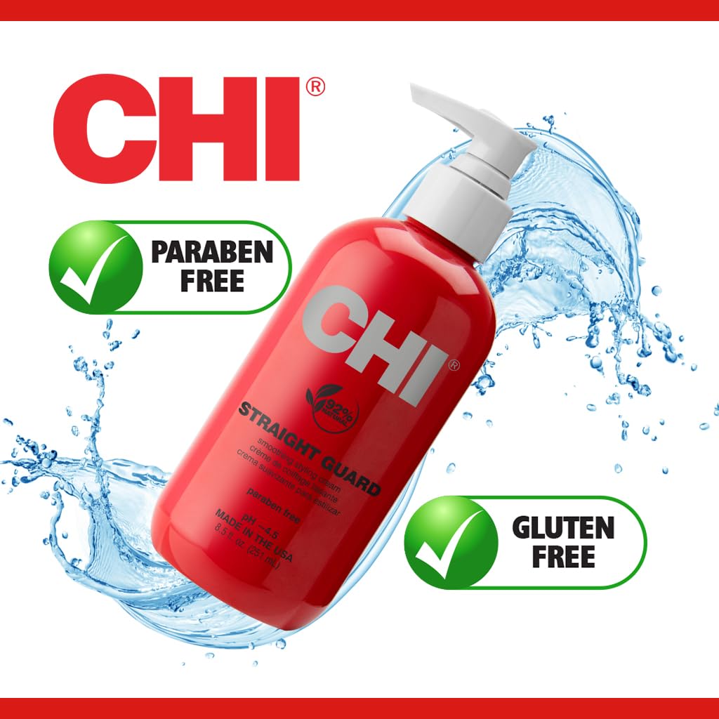 CHI Straight Guard label close-up highlighting product information