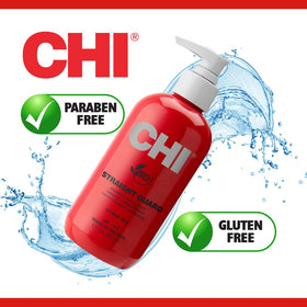 CHI Straight Guard label close-up highlighting product information