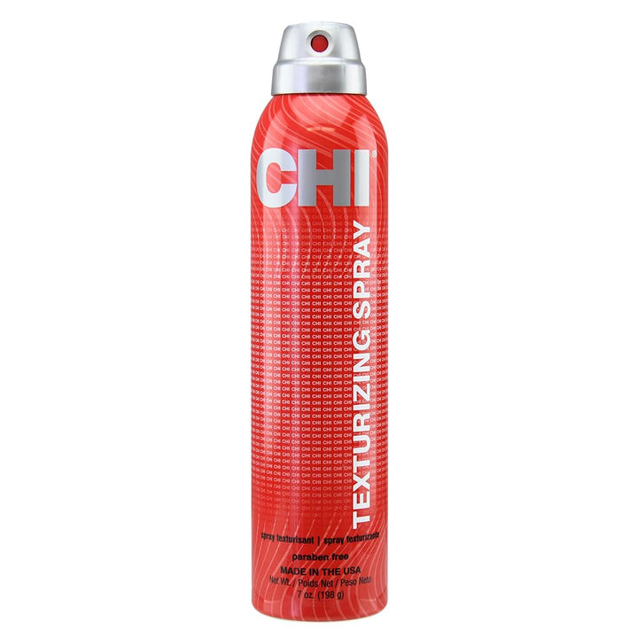 CHI texturizing hairspray front packaging shows product and volume benefits