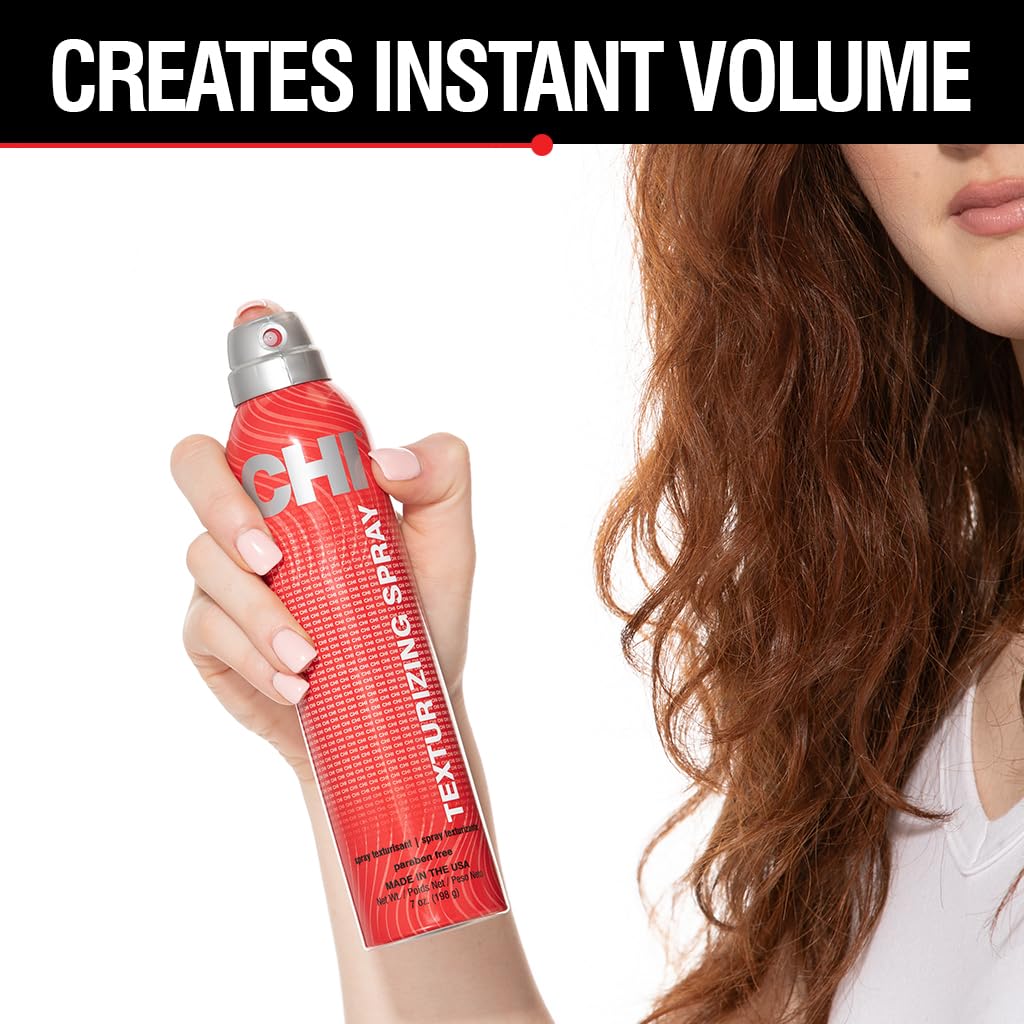 CHI hairspray fine mist dispersal demonstrating lightweight lift benefit