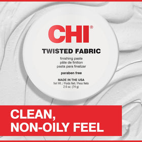 close-up of CHI Twisted Fabric paste texture demonstrating smooth creaminess for easy molding