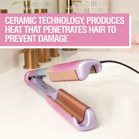 CHI Vibes Wave On creating crimp-style waves on medium-length hair for textured finish