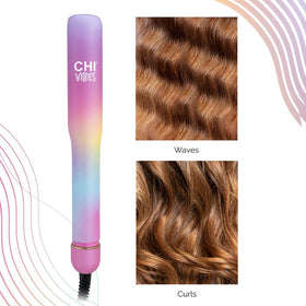 CHI Vibes Wave On packaging and feature card showcasing ceramic tech and digital control