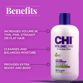 CHI pump and label detail highlighting sulfate-free paraben-free formula