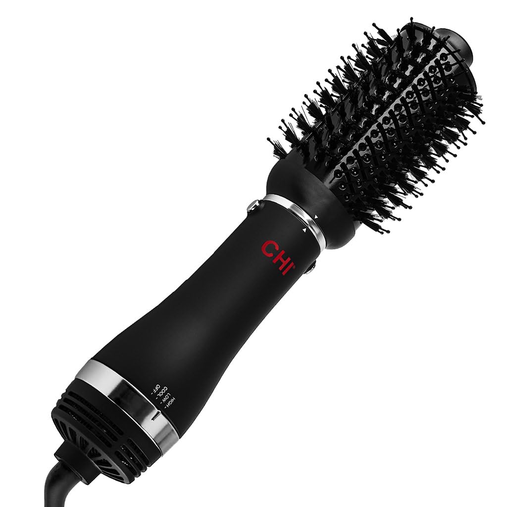 CHI volumizer front view showing tool and attachments, clear benefit for versatile styling