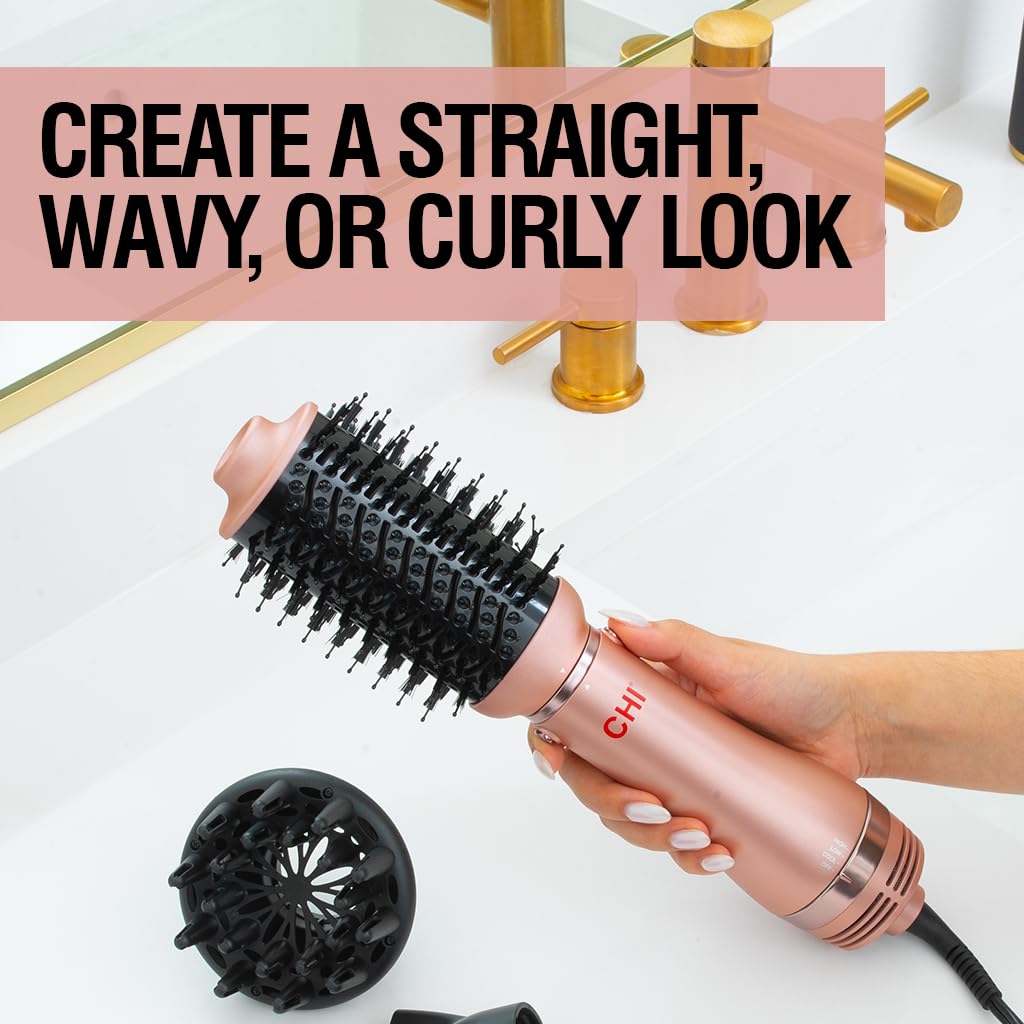 CHI Volumizer oval brush attachment close-up showing bristles and ceramic barrel for lift