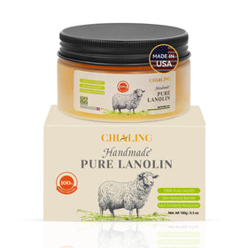 Chialing front jar showing clean label and unscented lanolin benefits
