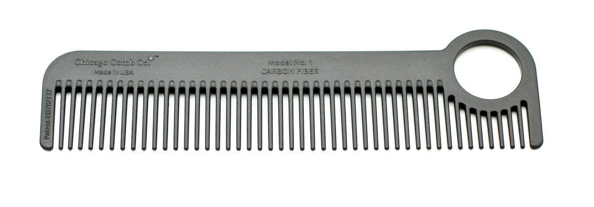 Chicago Comb front view showing compact design and smooth finish for easy styling