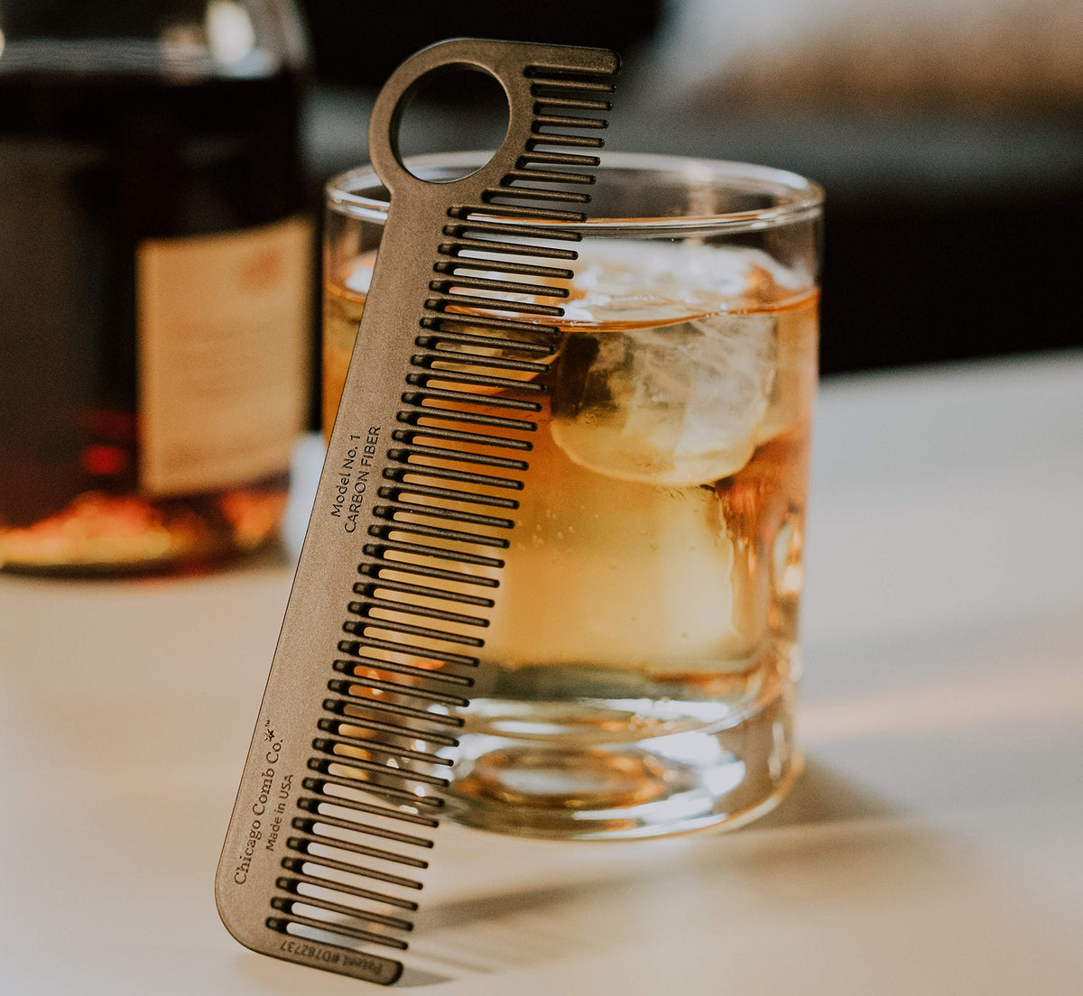 Chicago Comb hanging on hook highlighting tidy storage and quick access