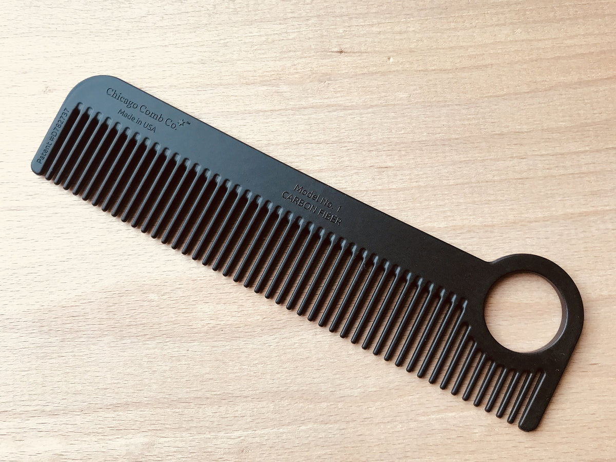 Chicago Comb loop detail emphasizing secure grip and convenient hang storage