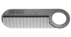 Chicago Comb Model 2 front view showing slim profile and smooth finish for portable grooming