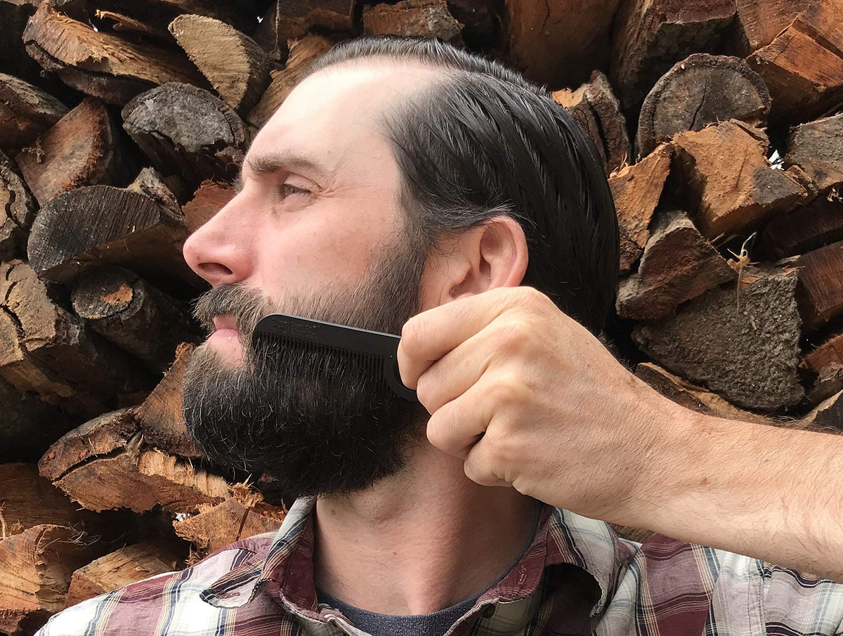 Chicago Comb Model 2 in pocket demonstrating compact size and travel convenience