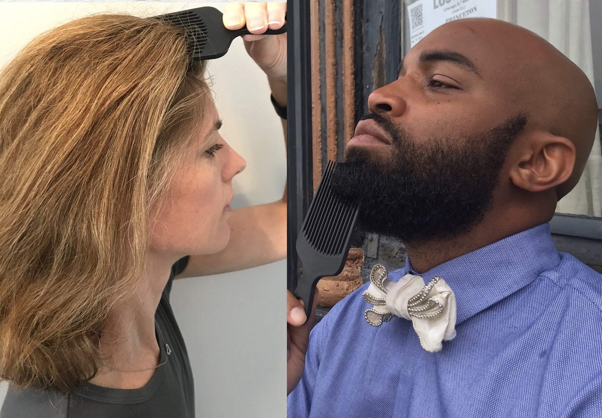 Chicago Comb Model 7 side profile demonstrating rigid spine and strength