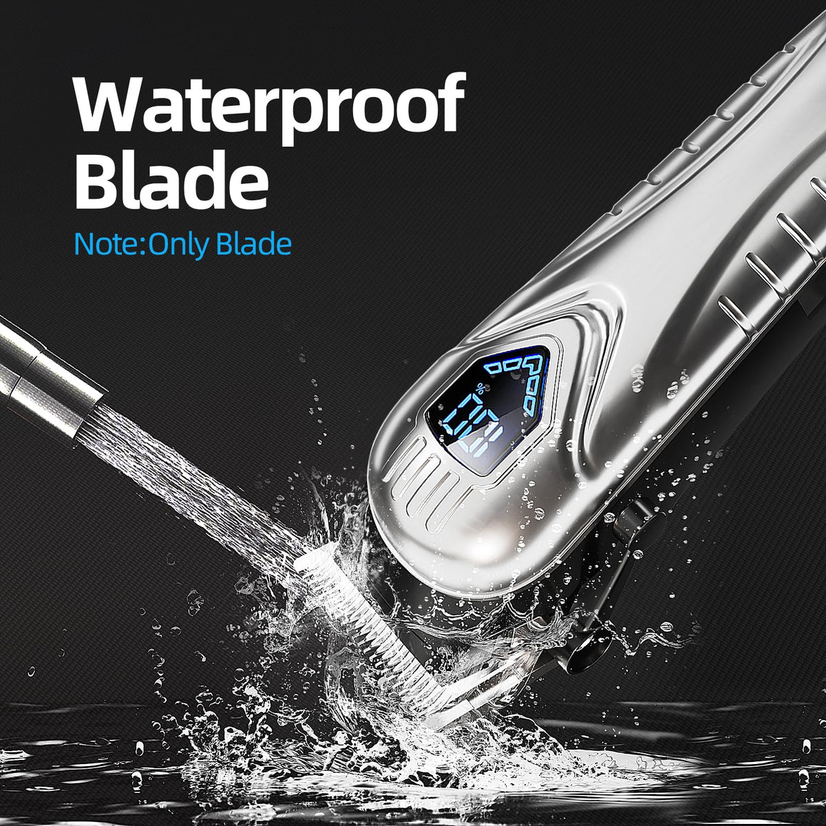 Chicclly textured metal shell detail highlighting professional look and durability