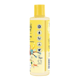 Childs Farm creamy foam texture on a hand showing gentle lather and mild cleansing