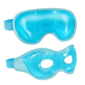 Chillojos front view of two-pack cooling eye masks showing packaging and benefits