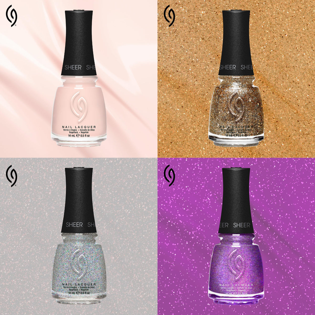 China Glaze label and cap detail showing formula information and benefit