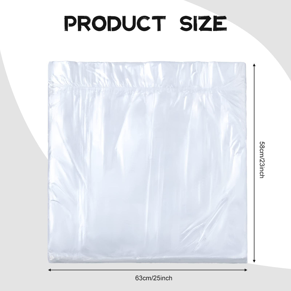 Chinco liner laid flat showing 25x23 inches size and easy fit