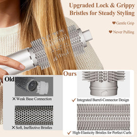 chivixe bristle detail highlighting grip and reduced tangles benefit