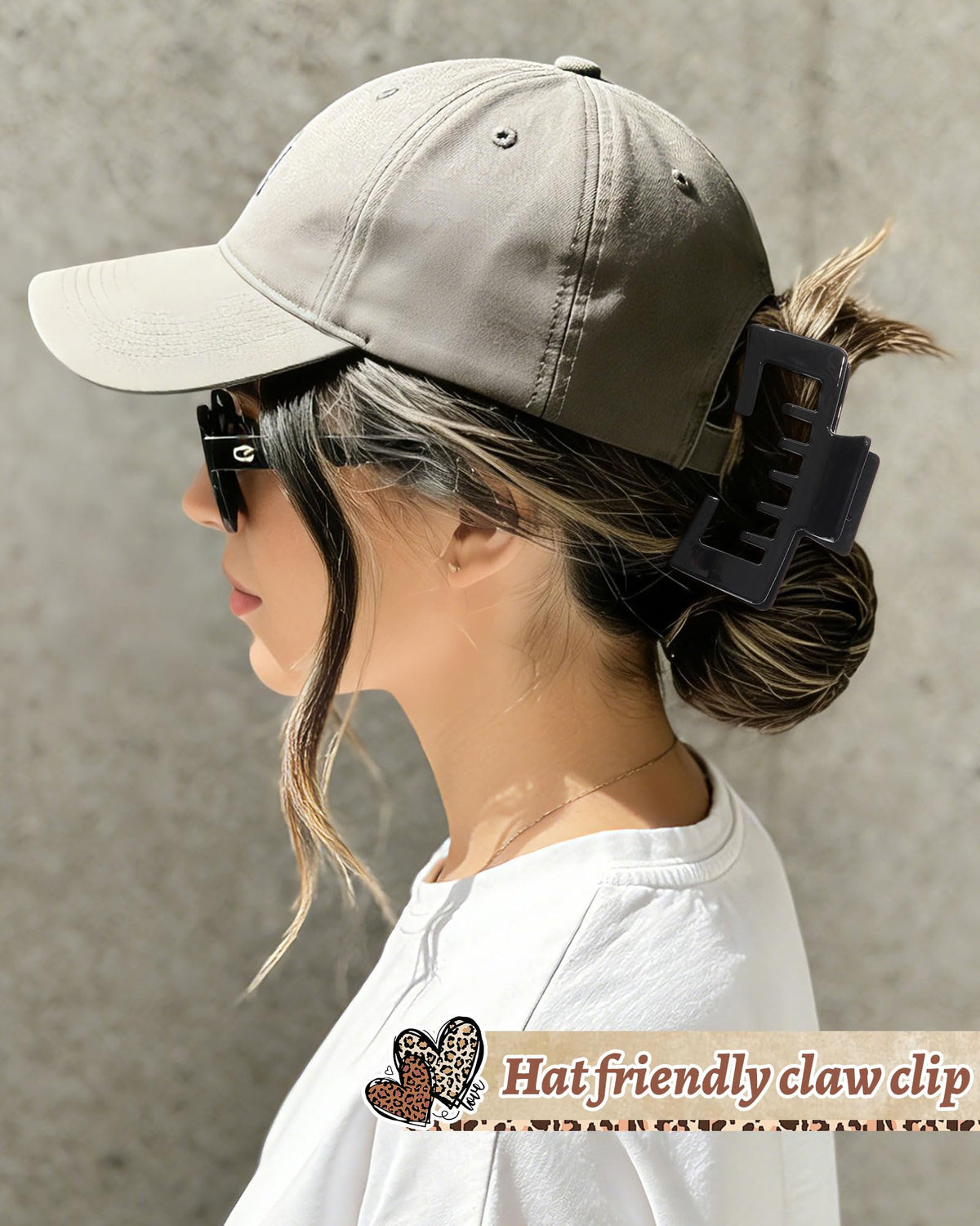 CHLINS clip gripping a thick ponytail demonstrating strong non-slip hold