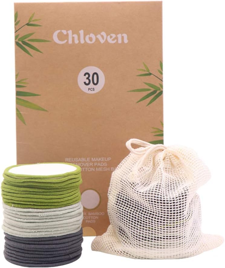 Chloven front packaging showing 30-pack and mesh bag benefit: eco-friendly storage