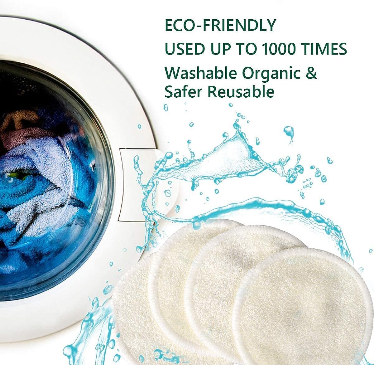 Chloven pads in bathroom routine demonstrating gentle cleansing and reusable savings